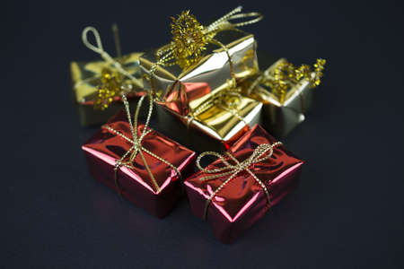 Golden and red gifts