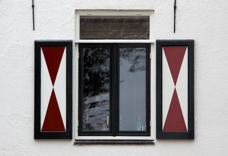 A photo of a window in the Netherlandsの素材 [FY310428625]