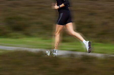 Running in the park