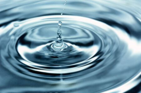 Waterdrop seen through a macro lens