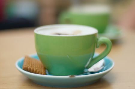 coffee background with trendy colorsの写真素材