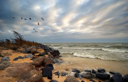 IJsselmeer a lake in the Netherlands. 