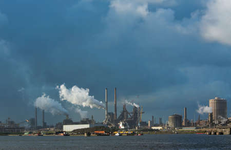 industry at the harborの写真素材