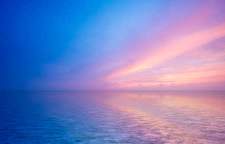 abstract ocean and sunset backgroundの写真素材