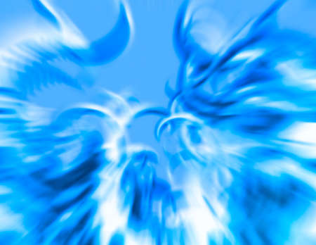 blue abstract wavy backgroundの写真素材