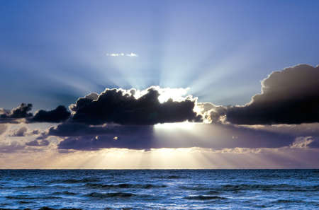 Beautiful sunset on the beach