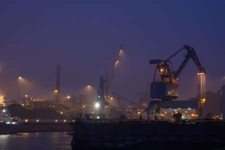 Industry at nightの写真素材