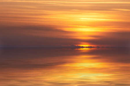 abstract ocean and sunset background