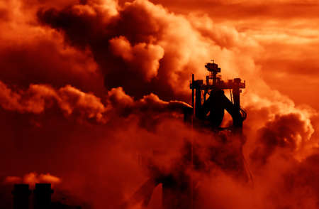 industrial smokeの写真素材