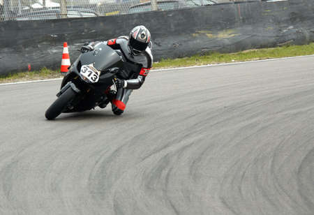 motorbike racing on circuit 
