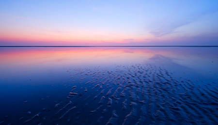beautiful night at the beach の写真素材