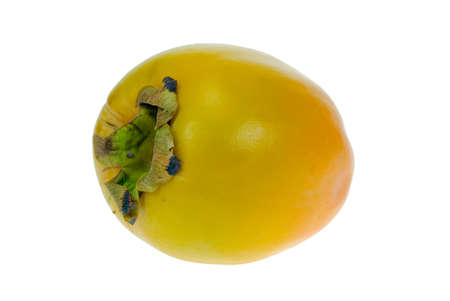 Fresh date plum isolated on white backgroundの写真素材