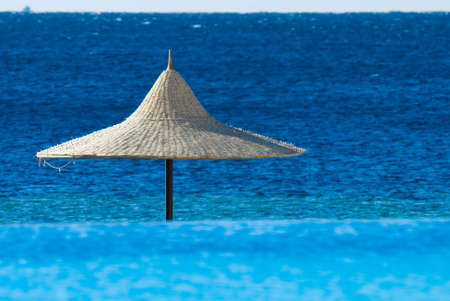 tropical scene with turquoise waterの写真素材