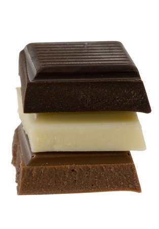 delicious chocolate isolated on a white background