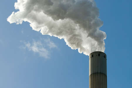 industrial smoke from chimney