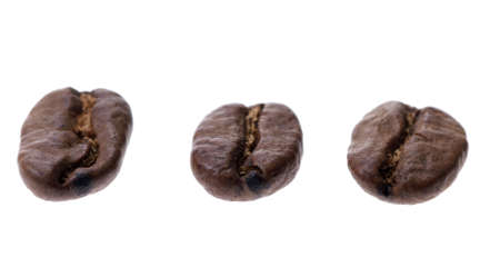coffee bean isolated on a white backgroundの写真素材