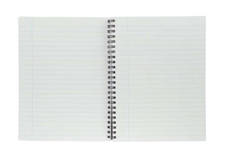 spiral notepad isolated on a white background