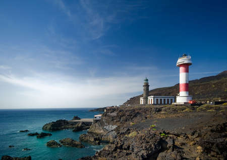 Light houses in El Faro, La Palma, canary islands, spainの写真素材