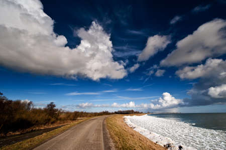 Beautiful winter landscape in Holland