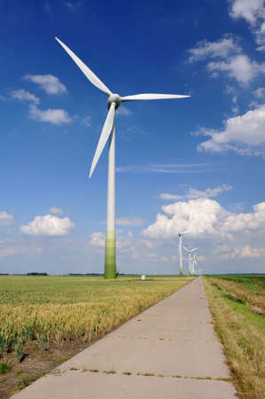 wind turbine in the netherlandsの写真素材