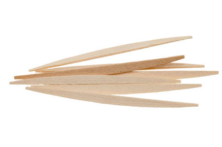 toothpicks isolated on a white backgroundの写真素材