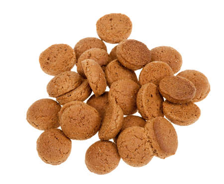 pile of pepernoten ( Pfeffernuesse) a typical dutch cookieの写真素材