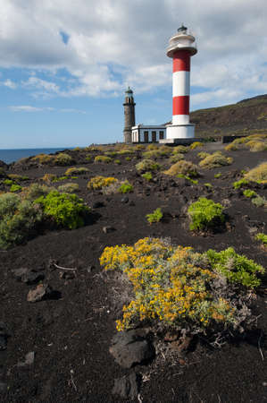 Lighthouses, Punto de Fuencaliente, La Palma, Canary islands, spainの写真素材