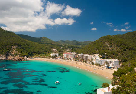Cala de Sant Vicent on the North East of Ibiza, Spainの写真素材