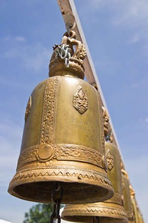 Bell in the temple, Thailand  For background のeditorial素材