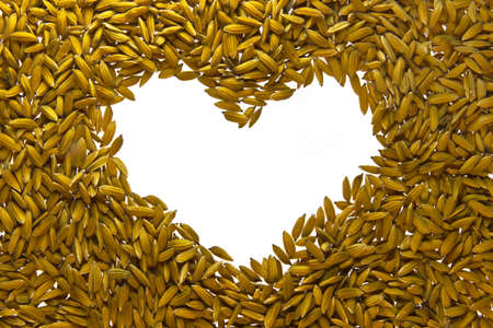 beauty row paddy white heart background の写真素材