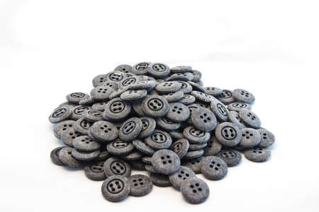 black button on white の写真素材