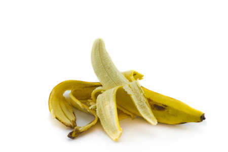 bananas bunch isolated on white background cutoutの写真素材