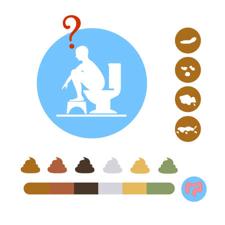 Flat modern design with shadow turd, faecesのイラスト素材