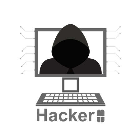 A hacker icon vector illustration.