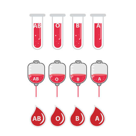 blood icon set medical icon illustration.のイラスト素材