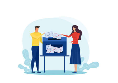 people vote on international day of democracy
 illustration vector