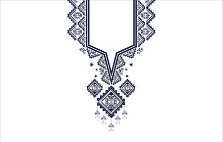 Textile Fabric neck design,oriental pattern traditional ,Geometric oriental pattern design for fashion women clothing Neckline design for textile print.
のイラスト素材