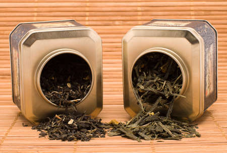 Dry green teaの写真素材
