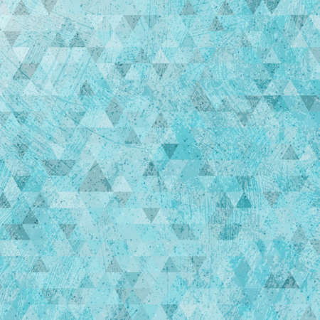Vintage grunge blue triangles abstract background