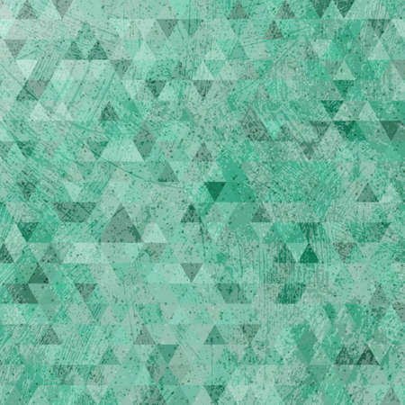 Vintage green grunge triangles abstract backgroundのイラスト素材