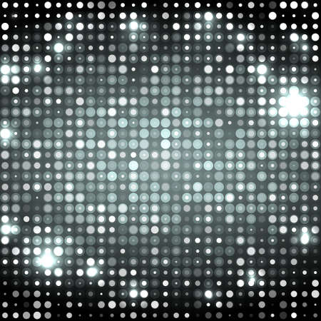 Dark grey abstract sparkling disco background with circlesのイラスト素材