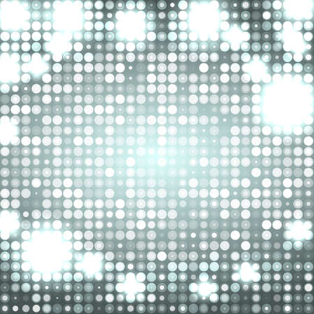 grey abstract sparkling disco background with circlesのイラスト素材