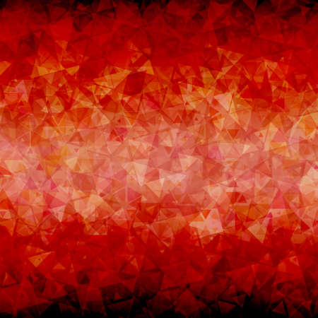 Abstract red black triangle background with blackout at top and bottom sides.のイラスト素材