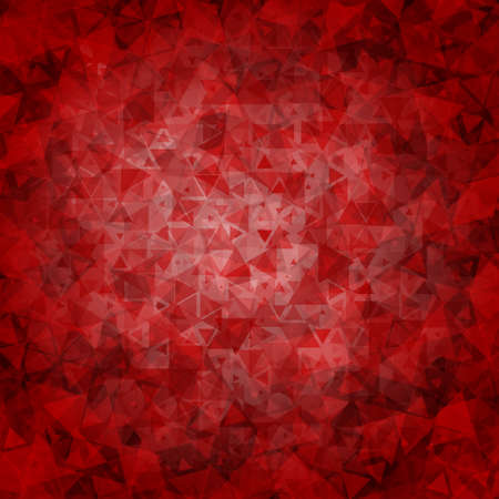 Red black abstract triangle background with light in the center illustration.のイラスト素材