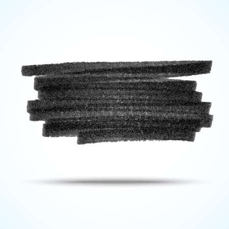 Vector handmade marker stripes. black grunge design elementのイラスト素材