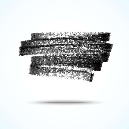 Vector handmade marker stripes. black grunge design elementのイラスト素材
