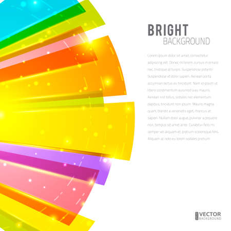 Bright rays round abstract vector background. With space for text.のイラスト素材