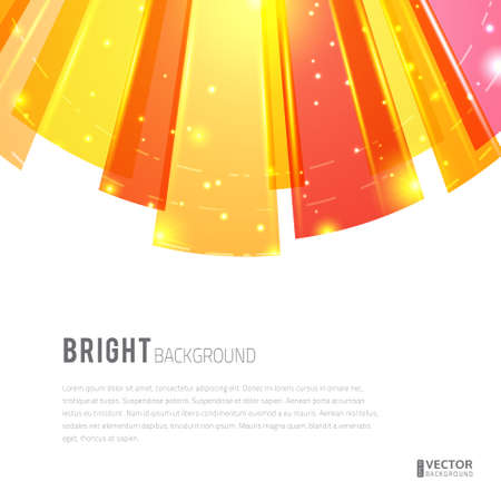 Bright rays round abstract vector background. With space for text.のイラスト素材