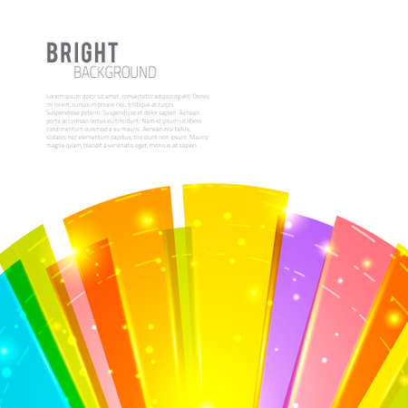 Bright rays round abstract vector background. With space for text.のイラスト素材