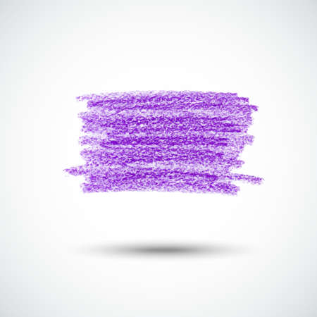 Vector handmade crayon stripes. Violet grunge design element.のイラスト素材